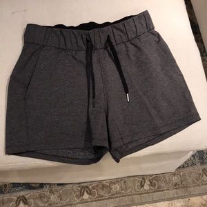 Lululemon Grey On the Fly Shorts 2.5”